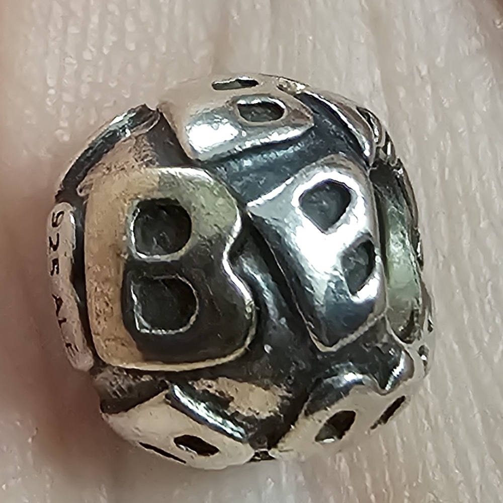 Pandora letter charm 925ale & 14K Gold